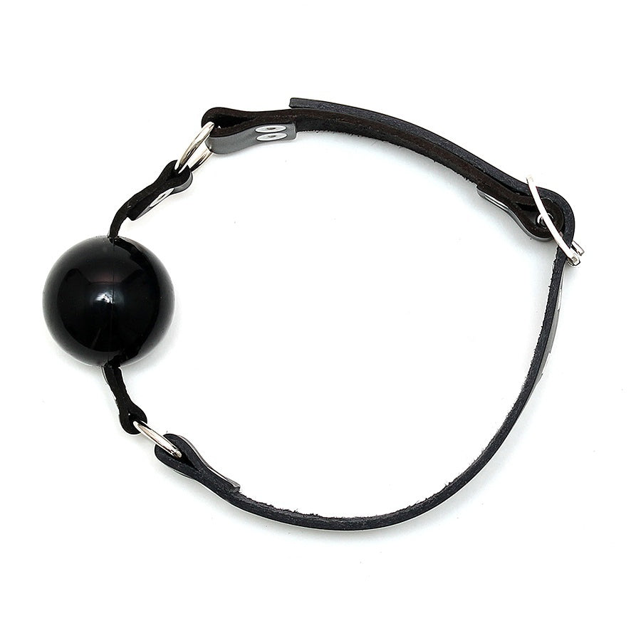 Silicone Ball Gag|Side View|"adjustable silicone ball gag straps-side view adult toys direct"|