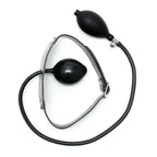 Leather Inflatable Gag|Detail View|"inflation features-detail view"|