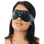 Leather Blindfold Mask|Back View|"closure system-back view adult toys direct"|