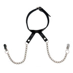 Nipple Clamps With Neck Collar|Front View|"nipple clamps-front view"|