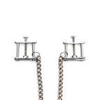 Adjustable Nipple Clamps|Side View|"adjustment details-side view"|