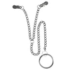 Nipple Clamps With Scrotum Ring|Front View|"nipple clamps-front view"|
