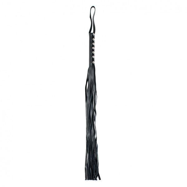 Leather Whip 24 Inches|Front View|"leather whip-front view"|