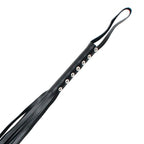 Leather Whip 24 Inches|Side View|"whip details-side view"|