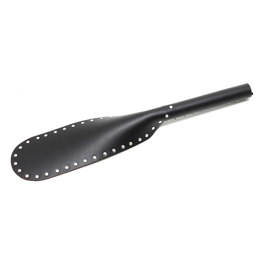 Large Leather Paddle|Side View|"paddle detail-side view adult toys direct"|