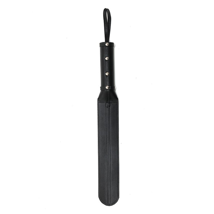 Thin Leather Paddle|Front View|"slim leather paddle-front view adult toys direct"|