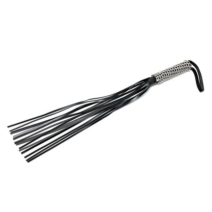 Leather and Chain Whip|Side View|"chain details-side view"|