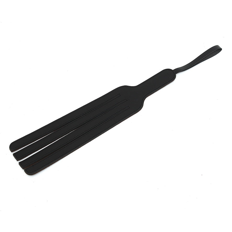 Leather Forked Paddle|Side View|"fork detail-side view adult toys direct"|