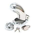 Houdini Deluxe Chastity Device|Side View|"lock detail-side view adult toys direct"|