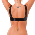Rubber Secrets Bra|Side View|"rubber features-side view"|