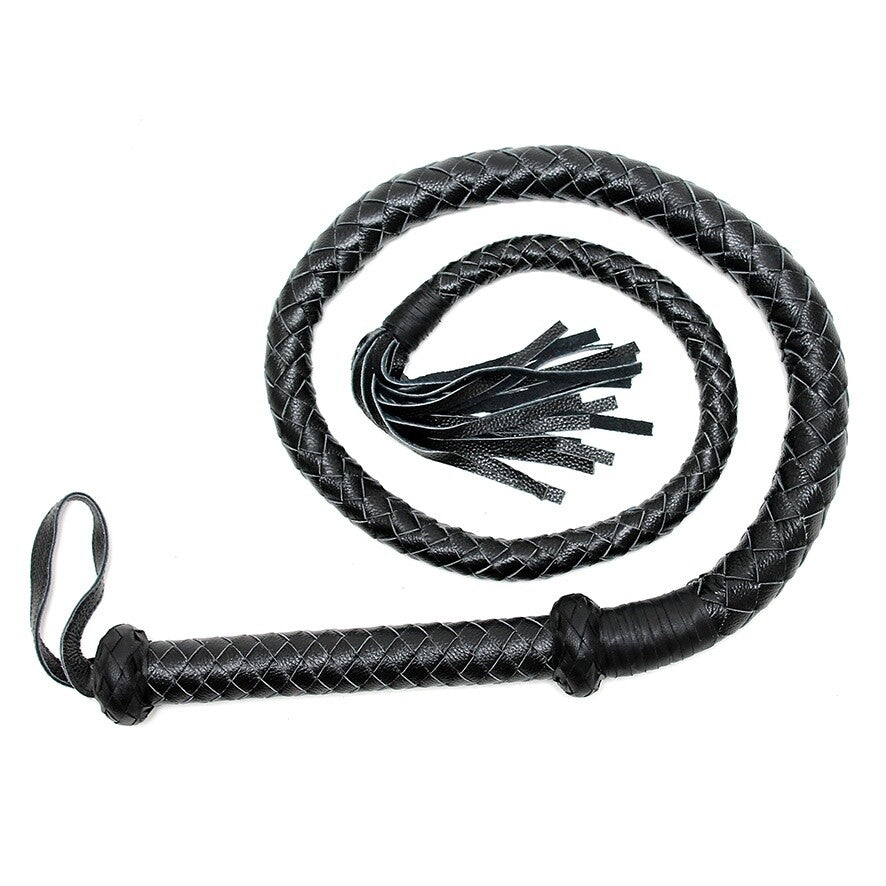 Long Arabian Whip Black|Front View|"arabian whip-front view"|