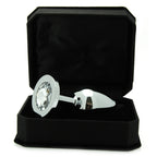 Jewelled Crystal Butt Plug|Side View|"crystal design features-side view"|
