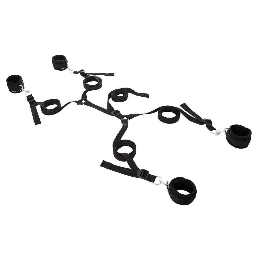 SportSheets Under The Bed Restraint System|Front View|"complete bed restraint kit-front view adult toys direct"|