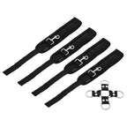 SportSheets 5 Piece Hog Tie And Cuff Set|Side View|"hogtie system detail-side view adult toys direct"|